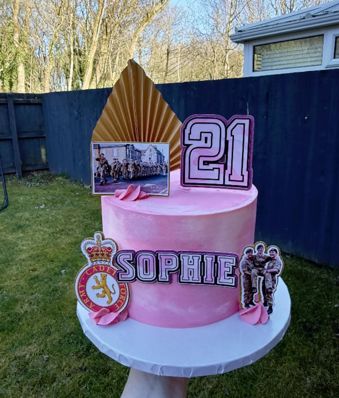 Army Cadet Force Birthday Cake Topper Set - Personalized Military Theme