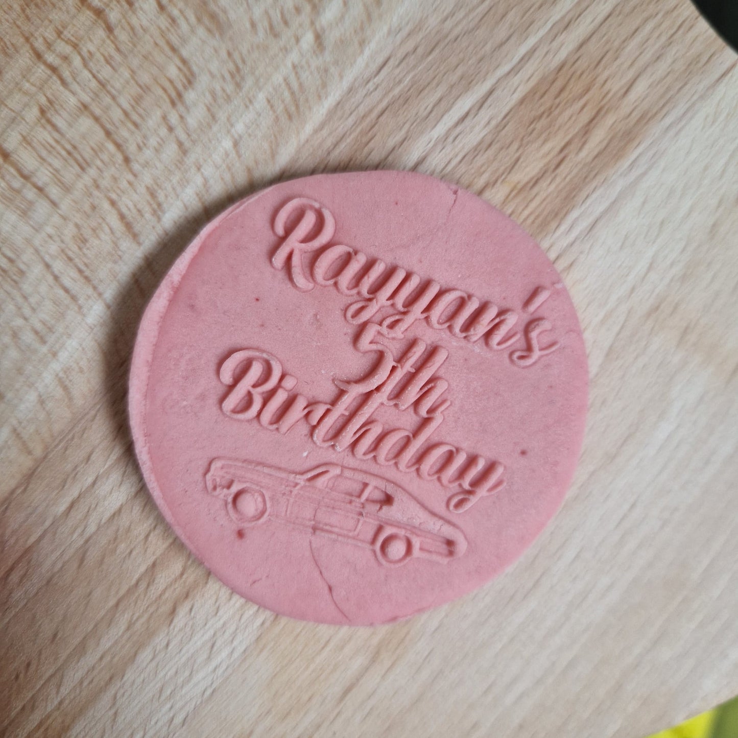 Custom Birthday Cookie Debosser – Car Design