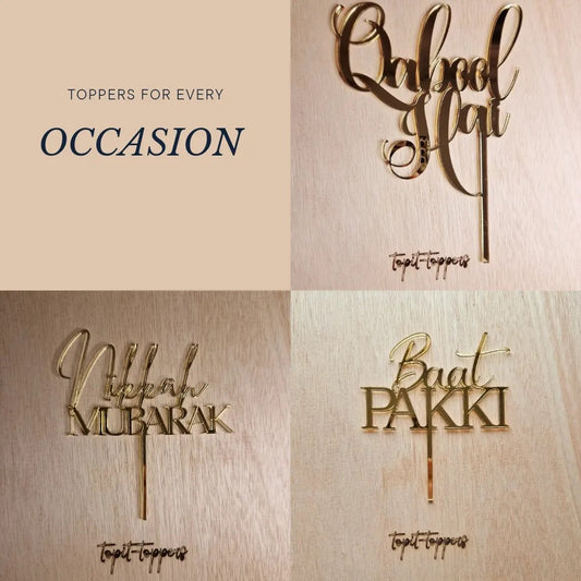 Customised Nikah Acrylic Cake Topper