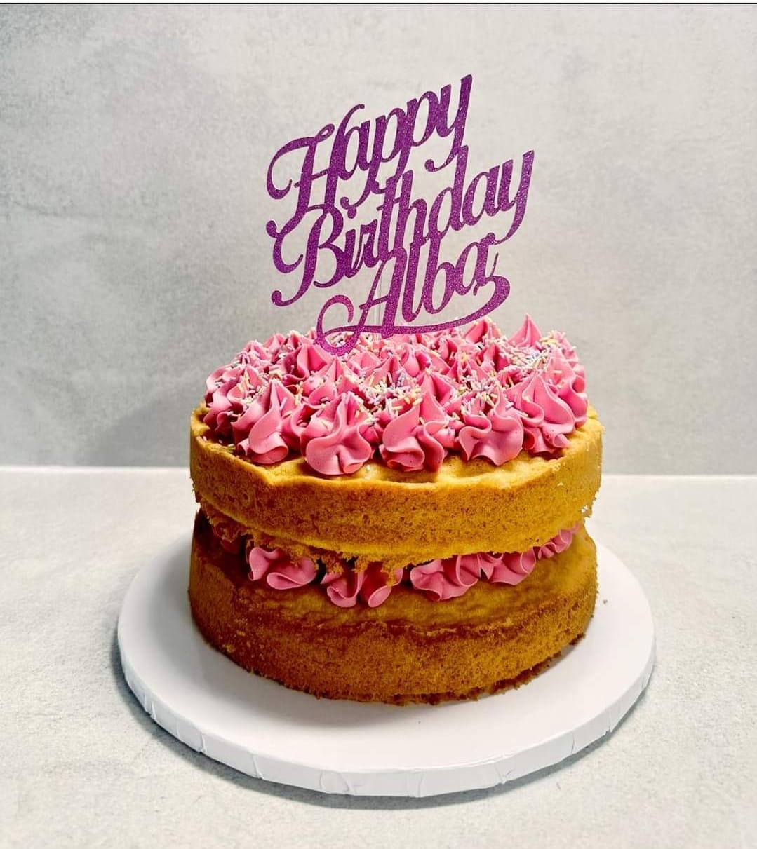 Purple Glitter Card Topper – Sparkle Up Your Celebrations!