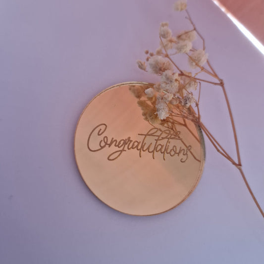 Custom Engraved Celebration Acrylic Disc
